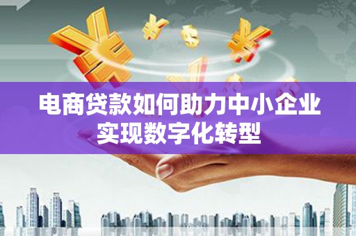 林甸电商贷款如何助力中小企业实现数字化转型