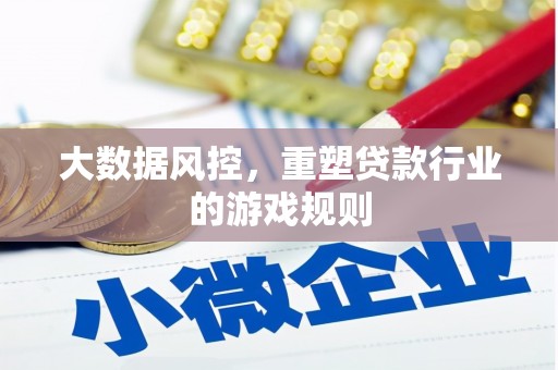洮南大数据风控，重塑贷款行业的游戏规则