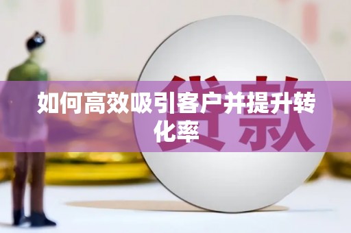 巴里坤如何高效吸引客户并提升转化率