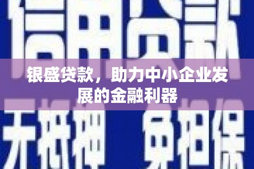 文昌银盛贷款，助力中小企业发展的金融利器