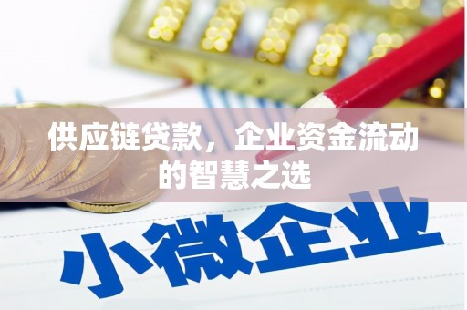 玉山供应链贷款，企业资金流动的智慧之选