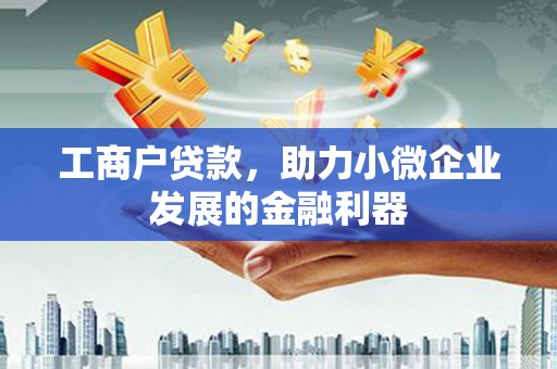 武陵工商户贷款，助力小微企业发展的金融利器