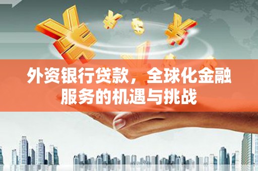 嘉荫外资银行贷款，全球化金融服务的机遇与挑战