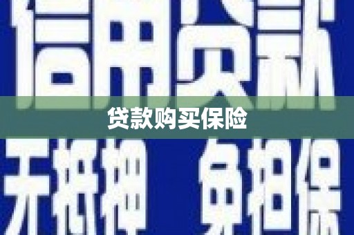 昌乐贷款购买保险